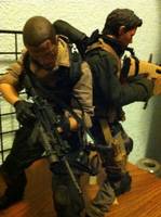 Chris and John (Custom Kitbash) "the Mercenaries" (Random) Custom Action Figure