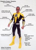 Sinestro Corps: Sinestro (Corrected Height) (DC Universe) Custom Action Figure
