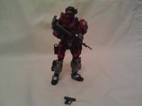 Custom Halo Reach Action Figure Juggernaut Upgrade (Red Team) (Halo) Custom Action Figure
