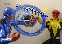 Blue Lantern Captain America (Crossover) Custom Action Figure