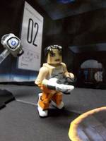 Portal 2 Chell Minimate and Diorama (Portal) Custom Diorama / Playset