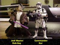 Jedi Master Rob Guy & Commander Ker (Star Wars) Custom Action Figure