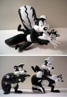 Pepe Lew Pew and Penelope the Cat (Independent Comics) Custom Action Figure