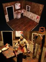 Leatherface Kitchen (the Texas Chainsaw Massacre) (Diorama) Custom Action Figure