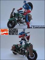 Captain America`S MOTORCYCLE WWII (Marvel Legends) Custom Action Figure
