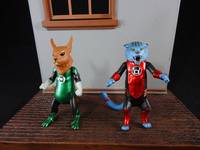 Bd'g and Dex-Starr in Metallic Colors (DC Universe) Custom Action Figure