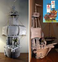Pirate Ghost Ship Diorama (DC Universe) Custom Diorama / Playset