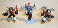 Missing Dinobots- Sludge, Swoop and Snarl (Transformers - Robot Heroes) Custom Miniature / Figurine