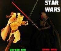 Star Wars QUI-GON JINN Jedi Master (Star Wars) Custom Action Figure