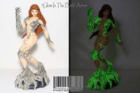 Witchblade Statue, Glow in the Dark Armor Repaint (Witchblade) Custom Statue / Bust