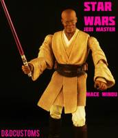 Jedi Knight Master MACE WINDU Elite Deluxe Edition (Star Wars) Custom Action Figure