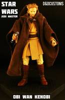 Jedi Knight Master Obi Wan Kenobi AOTC (Star Wars) Custom Action Figure