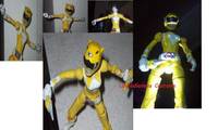 Saber-Tooth Tiger (Yellow Power Ranger) (Power Rangers) Custom Action Figure