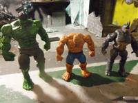 Hulk, Thing, and Rhino (Marvel Universe) Custom Action Figure