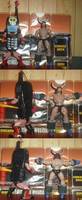 Dialbolic (Tel Tel Boy) and Buffaloman (Terrybull) (Kinnikuman) Custom Action Figure