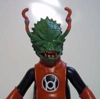 Red Lantern Glywon, Original (Green Lantern) Custom Miniature / Figurine