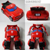 Rescue Bots Heroes "Issac, the Red Bumbleebee" Transformer Custom (Transformers) Custom Action Figure
