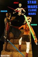 Asajj Ventress Dark Jedi 2.0 Sith 1.12th Scale (Star Wars Clone Wars) Custom Action Figure