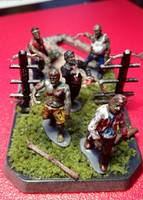 Miniature Zombie Outbreak Diorama (Zombies) Custom Diorama / Playset