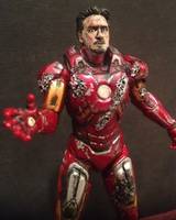Battle Damaged Tony Stark (Iron Man) Custom Action Figure