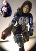 Mandalorian Merc-White/Blue;Reliability 1:18 SCALE (Star Wars) Custom Action Figure