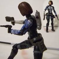 Mandalorian Merc-White/Blue;Reliability 1:18 SCALE (Star Wars) Custom Action Figure