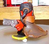 Hell Boy Teck Deck (Teck Deck) Custom Miniature / Figurine