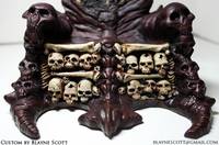Predator: 1000 AD Throne of Bones (Predator) Custom Diorama / Playset