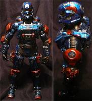 Descendant Captain America Spartan Soldier (Halo) Custom Action Figure