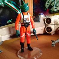 Vintage X-Wing Rogue Squadron Rodian Pilot Andoorni Hui (Star Wars) Custom Action Figure