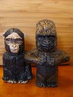 Chimpanzee & Gorilla Salt & Pepper Shaker Set (Misc) Custom Other