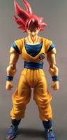 Goku with Symbol and Changeable God Form Head (Dragonball Z) Custom Action Figure