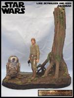 Luke  & R2 on Dagobah (Star Wars) Custom Diorama / Playset