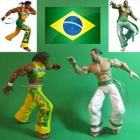 Eddy Gordo (Tekken) Vs. Richard Meyer (FF-KOF) (Tekken) Custom Action Figure