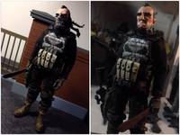 Punisher 6-Inch Threea AP Cloth Costume (Marvel) Custom Action Figure