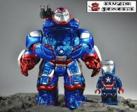 War Machine Iron Patriot Anti Hulk Armor (Lego) Custom Action Figure