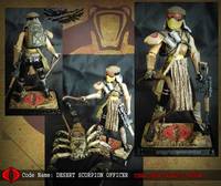 GI Joe 3 3/4" Modern Style DESERT SCORPION OFFICER Custom Figure (G.I. Joe) Custom Action Figure
