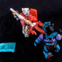 All Dogs Must Beg! Grey Tabby (Original) Custom Miniature / Figurine