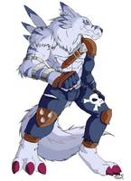 Digimon Weregarurumon (Anime) Custom Action Figure