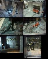 Oscorp Building Ruins (Marvel) Custom Diorama / Playset
