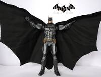 Batman Arkham Knight with Velvet Wire Cape (Batman - Arkham City) Custom Action Figure
