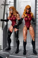 Ms Marvel - Karla Sofen Dark Avengers Mark I & II (Marvel Legends) Custom Action Figure