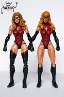 Ms Marvel - Karla Sofen Dark Avengers Mark I & II (Marvel Legends) Custom Action Figure