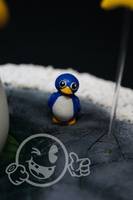 Lil' Penguin Lost Diorama variant (Nintendo) Custom Diorama / Playset