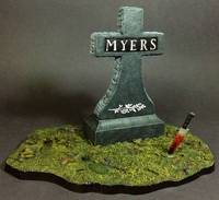 Michael Myers w/Base repaint ( Rob Zombie Halloween ) (Halloween) Custom Action Figure
