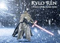 Kylo Ren Force Awakens super articulated 4 inch custom (Star Wars) Custom Action Figure