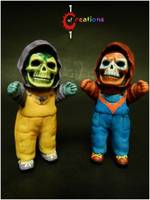 SkelePatchKid (Skeletor) (Masters of the Universe) Custom Miniature / Figurine