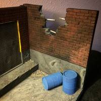 1/12th scale alley garage diorama (Marvel Legends) Custom Diorama / Playset