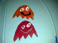 Inkey,Blinkey,Pinkey and Clyde (Pac-Man) Custom Miniature / Figurine