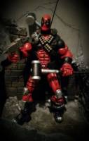 Deadpool (Olivetti Style) (Marvel Legends) Custom Action Figure [Custom made Warhammer]